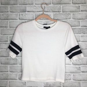 Forever 21 Knit Ribbed Crop Top Size L